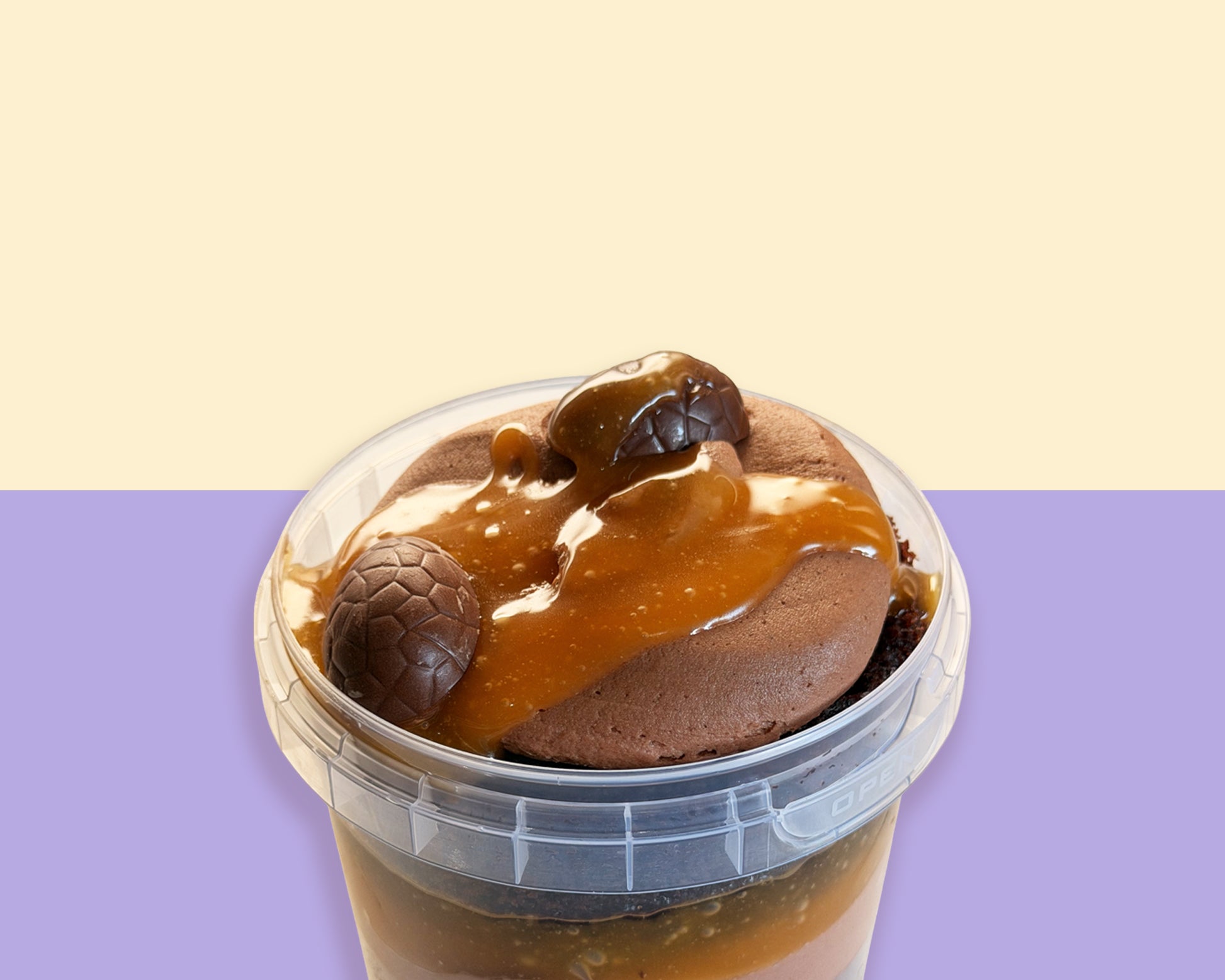 Chocolate Caramel Cake Tub