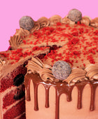 Red Velvet Brownie Cake