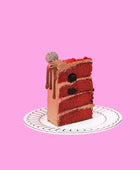 Red Velvet Brownie Cake
