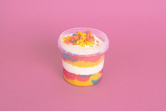 Rainbow Vanilla Cake Tub