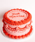 Just Married Vintage Wedding Cake