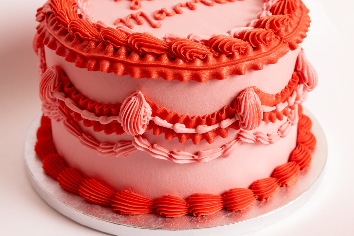 Just Married Vintage Wedding Cake